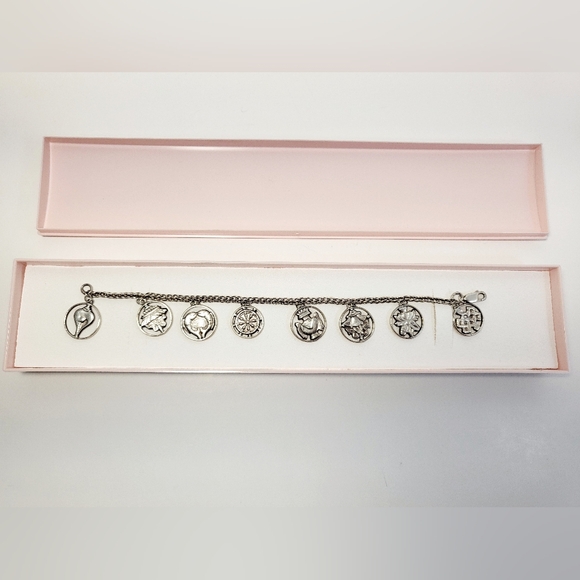 Eight Auspicious Symbols Bracelet - .925 Sterling Silver - Picture 1 of 11